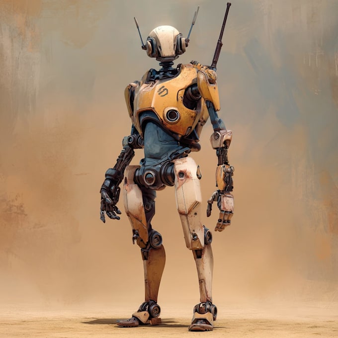 draw robot characters for you
