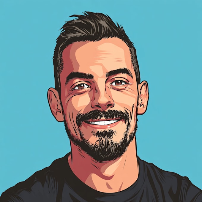 draw amazing vector cartoon portrait