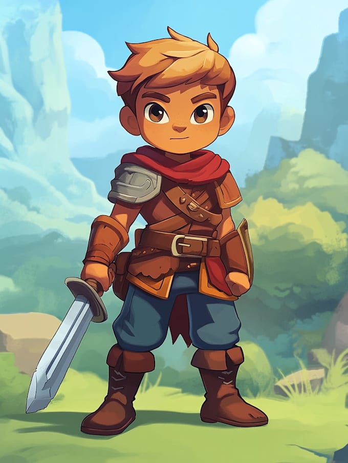 draw 2d game character or 2d game character