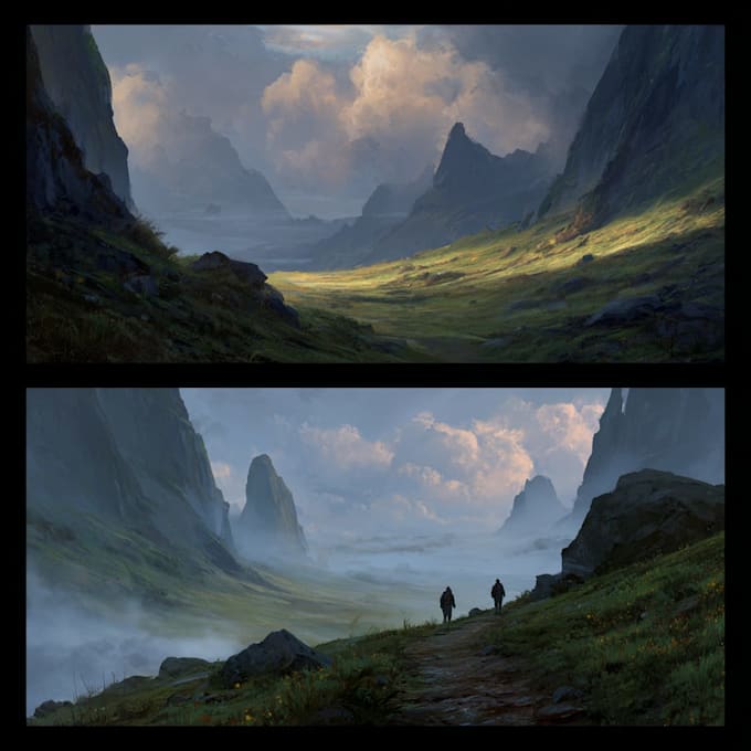 Paint your stunning environment concept art by Jagulsooro | Fiverr