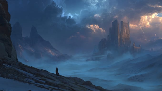Create stunning fantasy and scifi environment concept art by ...