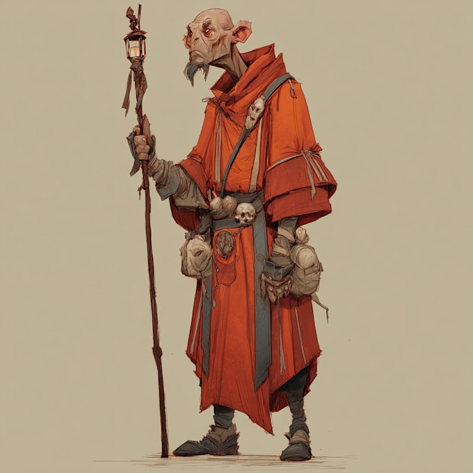draw fantasy horror characters, creatures or halloween