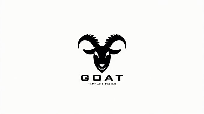 design outstanding goat head logo with express delivery