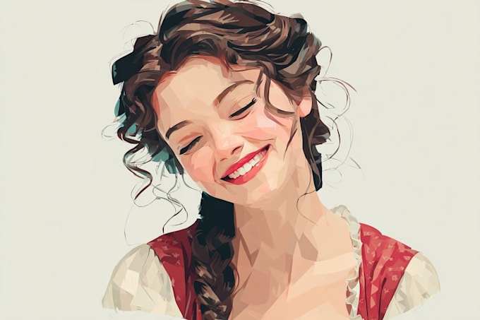 making a cute disney cartoon portrait