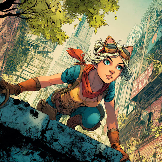 comic book illustration with comic book illustrator