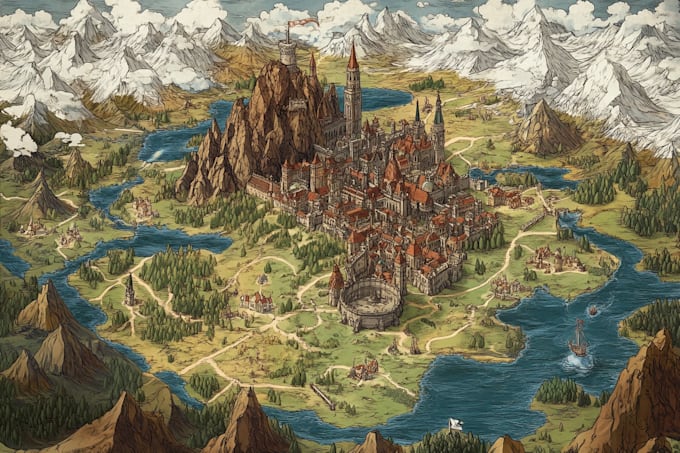 do fantasy map design