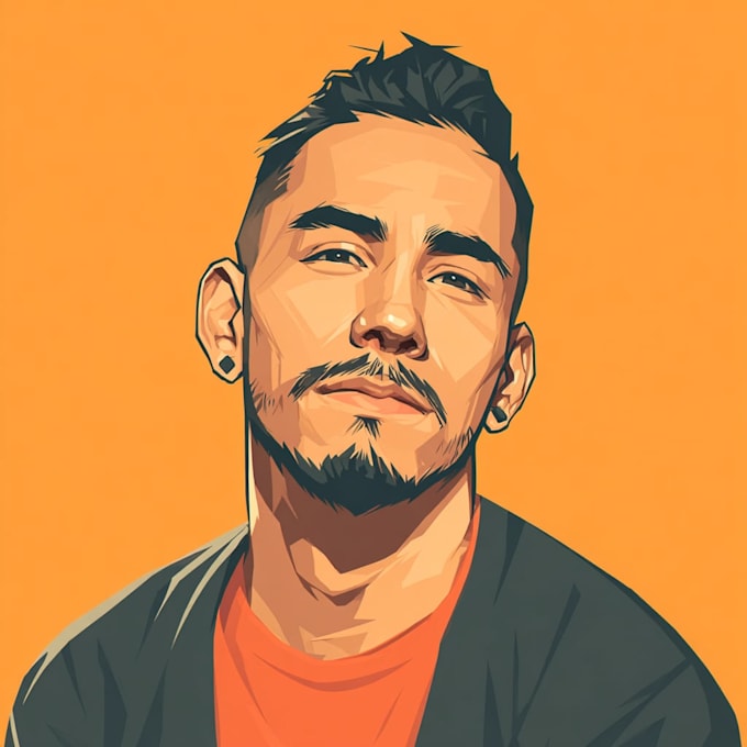 draw cartoon vector portrait
