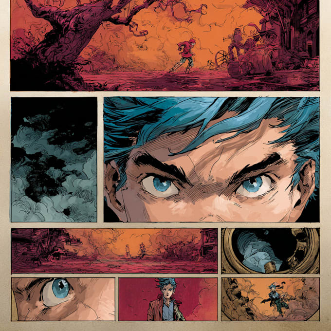 comic book illustration with comic book illustrator