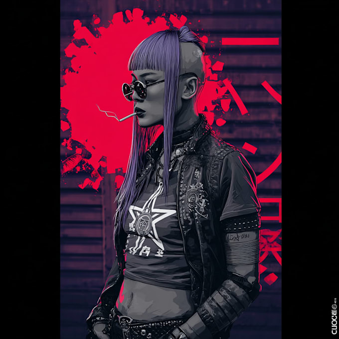 draw cyberpunk characters and scifi illustrations