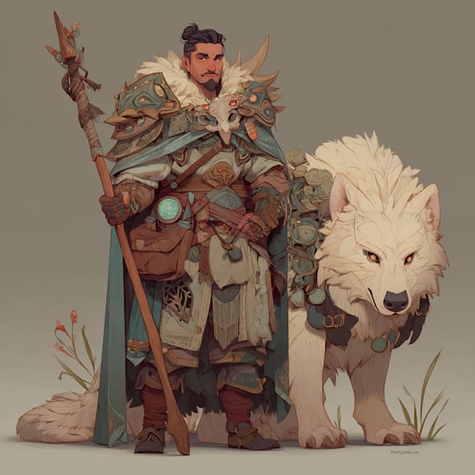 Draw dnd character art, fantasy illustration or concept art by Rhaelash ...