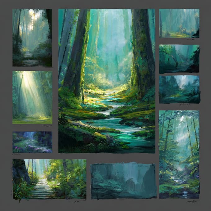paint an environmental concept art