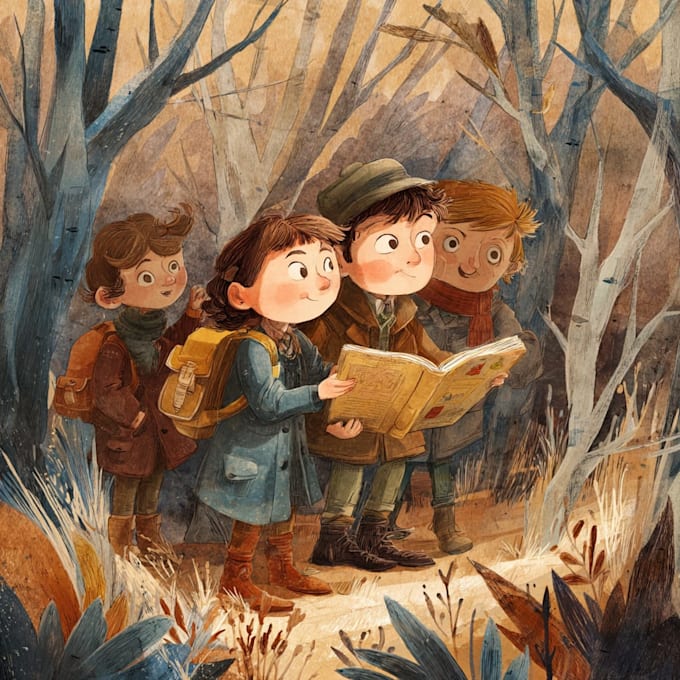 draw african american children book illustration