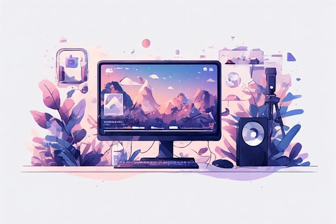 design twitch youtube stream graphic overlays for vtuber
