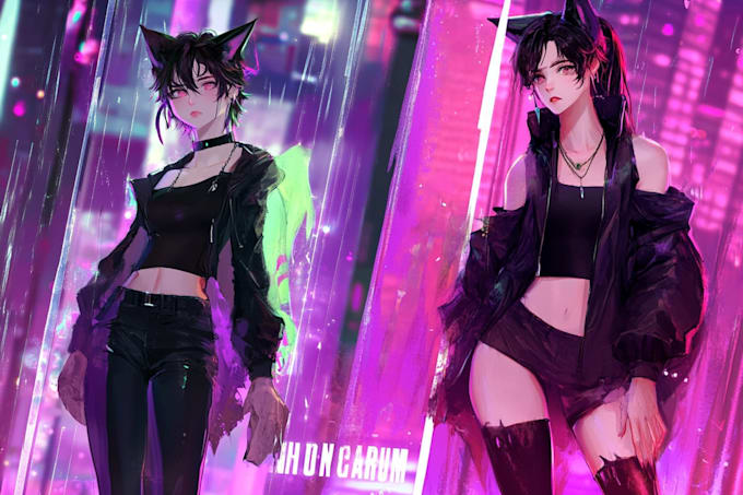 create expressive anime character portrait