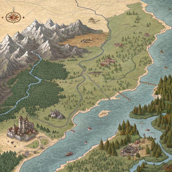make a fantasy map for your dnd game