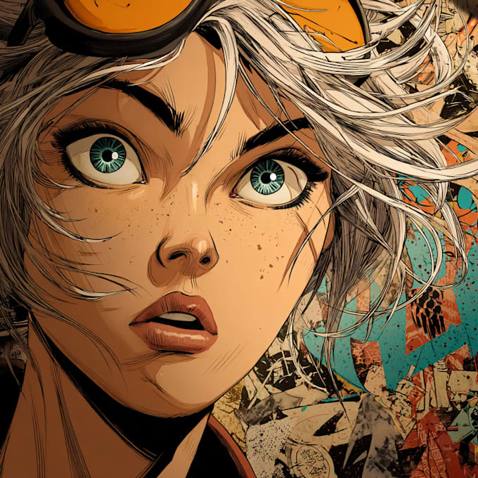 amazing  superhero character for comics
