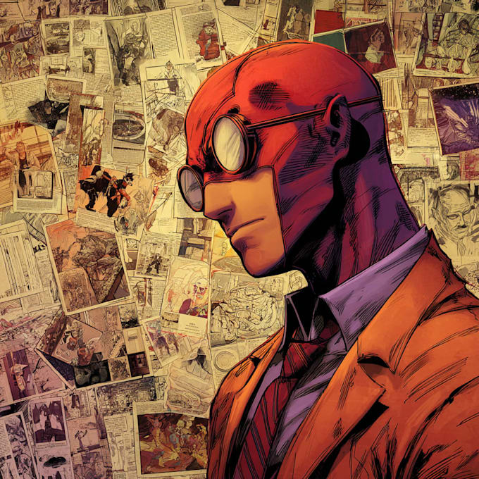 amazing superhero character for comics