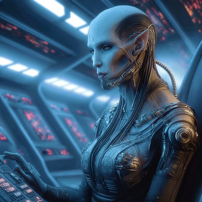 create star wars and sci fi illustration