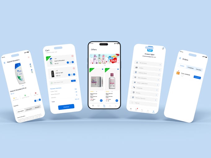 design pharmacy ecommerce mobile app UI UX