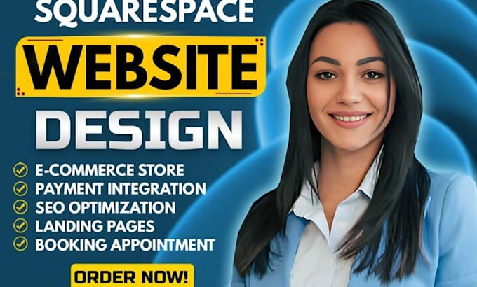 design a responsive squarespace website wix or weebly with SEO
