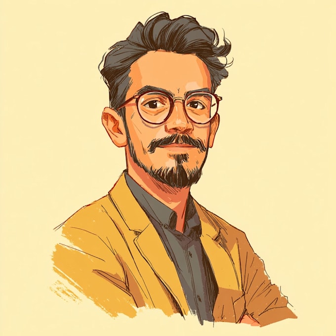draw vector illustrations in a flat, modern style