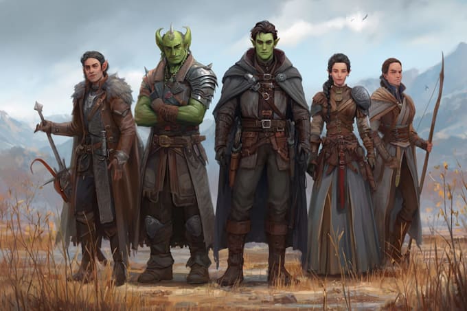 draw your dnd party