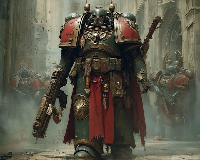 design a warhammer 40k character art