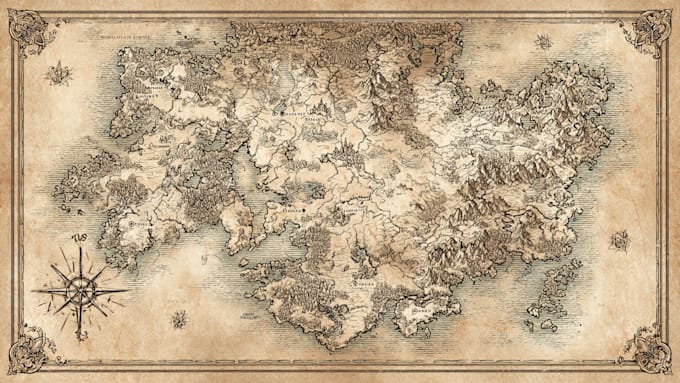 create fine line parchment maps for you