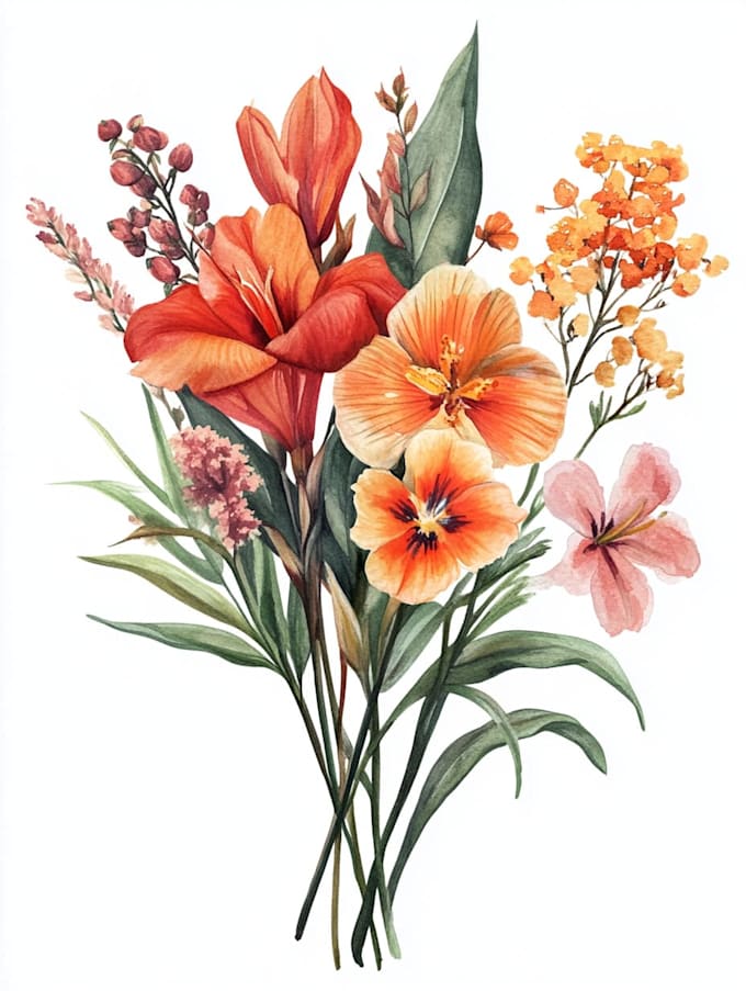 design hand drawn botanical line art