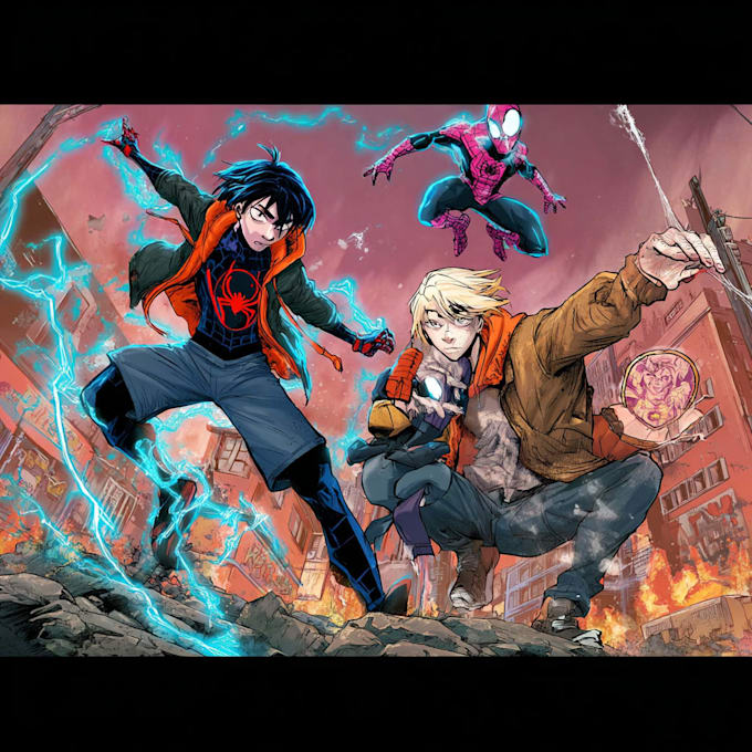 do comic book illustration, marvel comic superhero