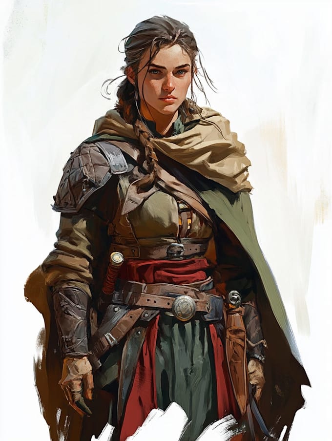 fantasy dnd character illustration