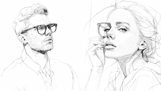 create custom line art illustrations from your ideas