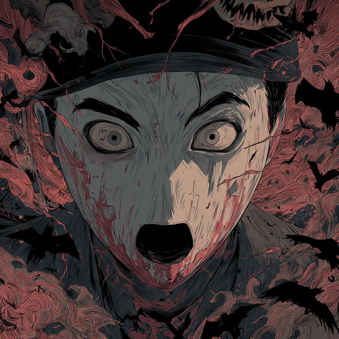 draw a horror illustration