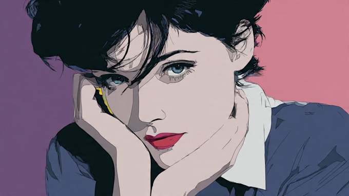 convert your photo into patrick nagel art