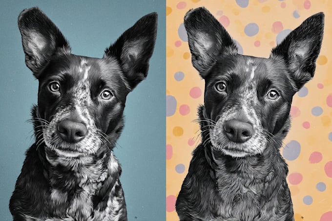 create a magical disney style pet portrait illustration
