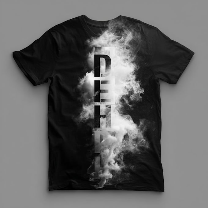 create trendy typography t shirt graphics for merch