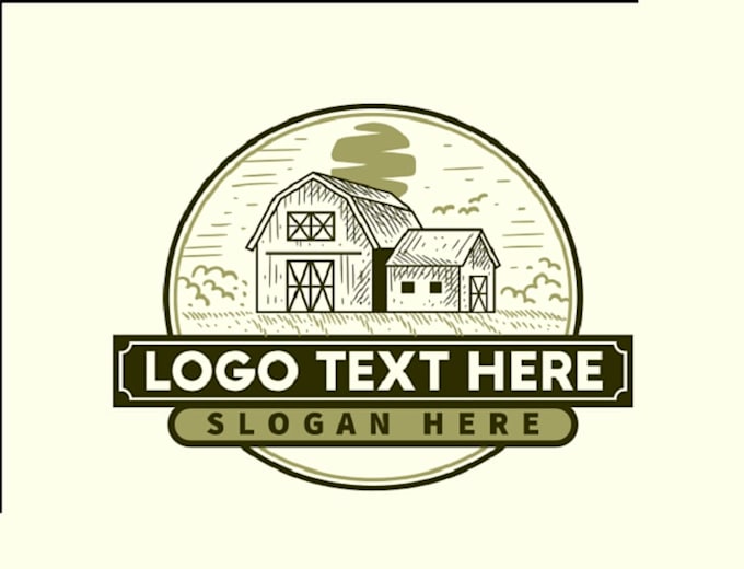 do modern high quality farmhouse logo