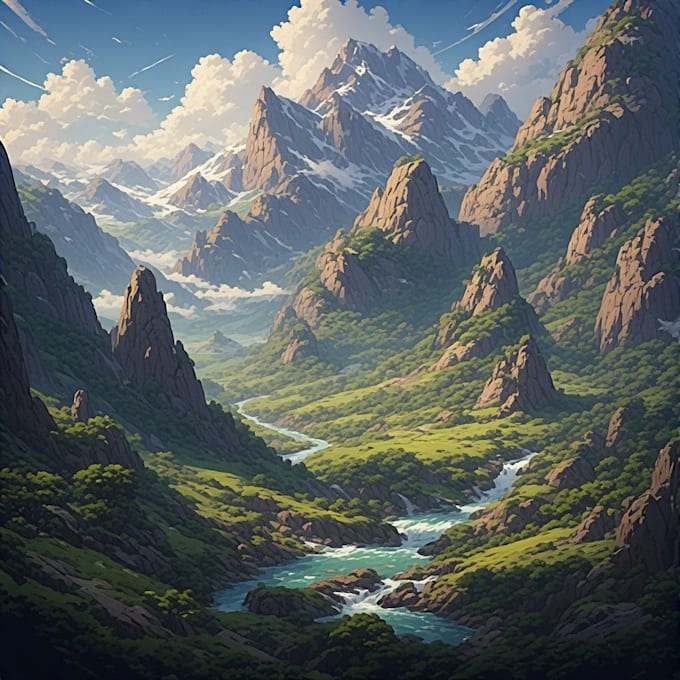 create professional landscape digital art