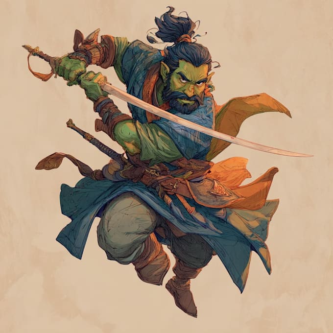 draw your dnd character art