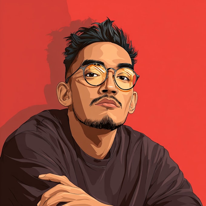 do amazing vector cartoon portrait