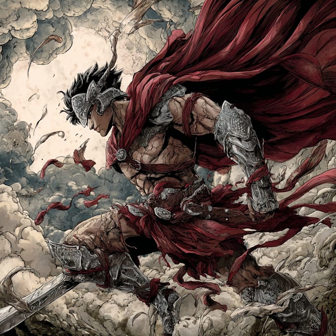 create an amazing superhero or fantasy comic illustration