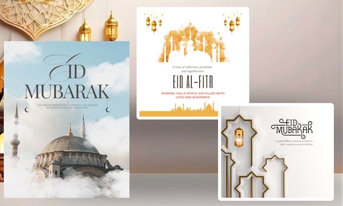 create islamic and arabic  social media posts, flyers and banners