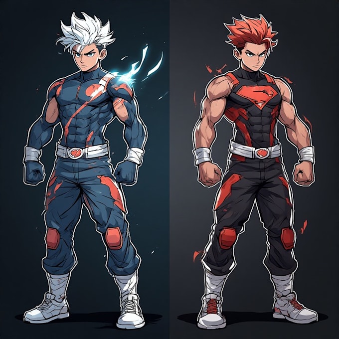 any character in anime style