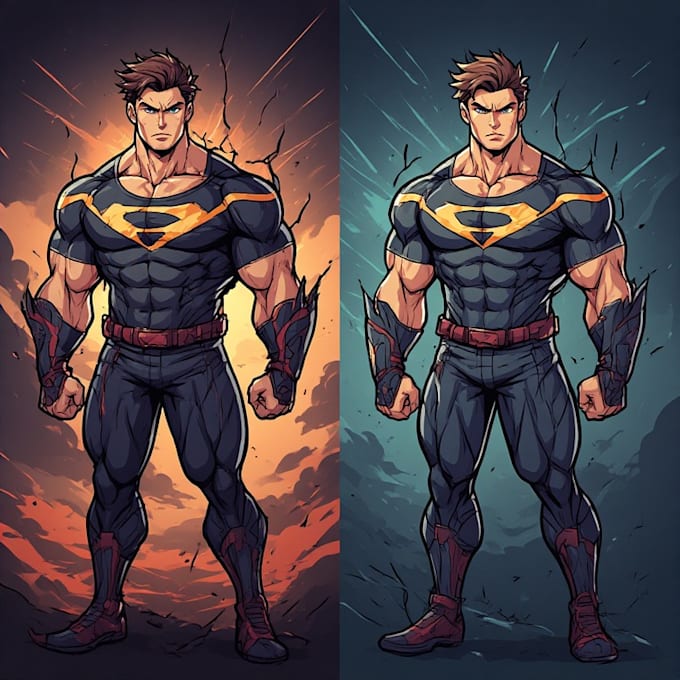 create detailed anime character art and concept design