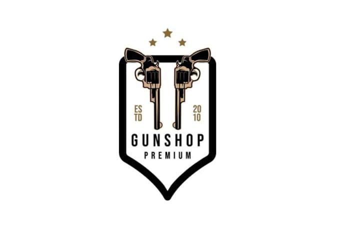 make unique gun shop logo within 24 hours