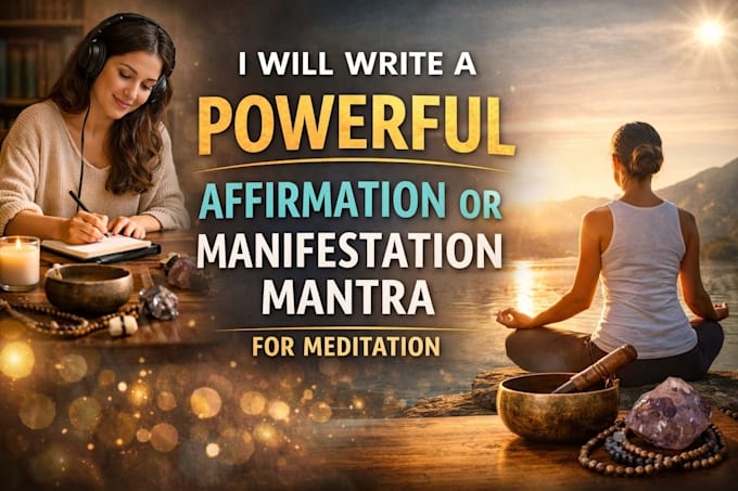 write a powerful affirmation or manifestation mantra for meditation