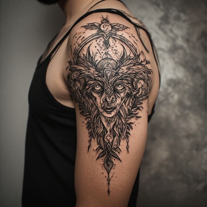 create a profesional tribal tattoo design