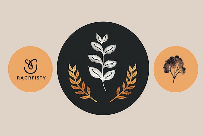 design minimalist botanical logo branding