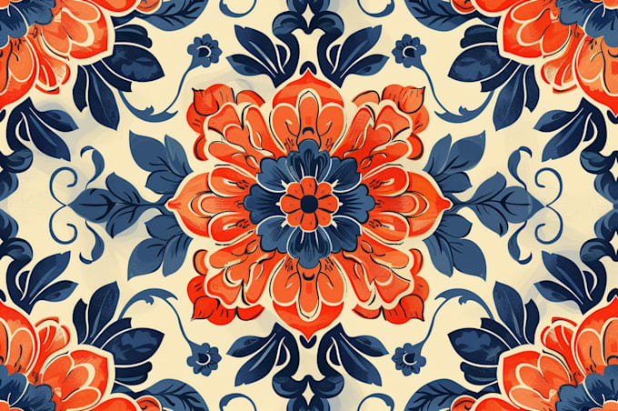 draw seamless pattern design for fabric, stationery, packaging