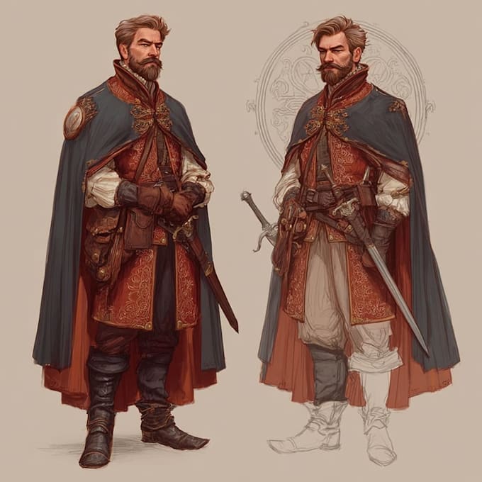 character design for dnd, games, books